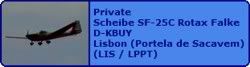 Private Scheibe SF-25C Rotax Falke D-KBUY