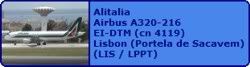 Alitalia Airbus A320-216 EI-DTM (cn 4119)