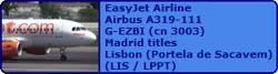 EasyJet Airline Airbus A319-111 G-EZBI (cn 3003) Madrid
