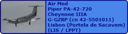 Air Med Piper PA-42-720 Cheyenne IIIA G-GZRP (cn 42-5501011)