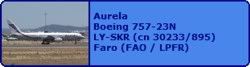 Aurela Boeing 757-23N LY-SKR (cn 30233/895)