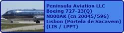 Peninsula Aviation LLC Boeing 727-23(Q) N800AK (cn 20045/596)