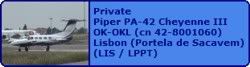 Private Piper PA-42 Cheyenne III OK-OKL (cn 42-8001060)