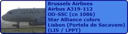 Brussels Airlines Airbus A319-112 OO-SSC (cn 1086) Star Alliance colors