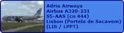 Adria Airways Airbus A320-231 S5-AAS (cn 444)