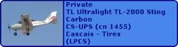 Private TL Ultralight TL-2000 Sting Carbon CS-UPS (cn 1455)