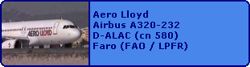 Aero Lloyd Airbus A320-232 D-ALAC (cn 580)