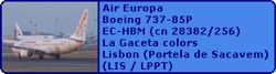Air Europa Boeing 737-85P EC-HBM (cn 28382/256) 