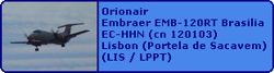 Orionair Embraer EMB-120RT Brasilia EC-HHN (cn 120103)