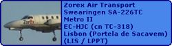 Zorex Air Transport Swearingen SA-226TC Metro II EC-HJC (cn TC-318) Landing