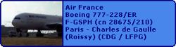 Air France Boeing 777-228(ER) F-GSPH (cn 28675/210)