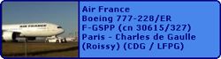 Air France Boeing 777-228(ER) F-GSPP (cn 30615/327)