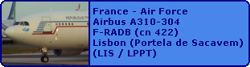 France - Air Force Airbus A310-304 F-RADB (cn 422)