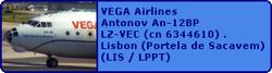 VEGA Airlines Antonov An-12BP LZ-VEC (cn 6344610)