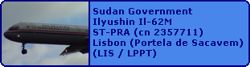 Sudan Government Ilyushin Il-62M ST-PRA (cn 2357711)