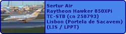 Sertur Air Raytheon Hawker 850XPi TC-STB (cn 258793)