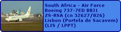 South Africa - Air Force Boeing 737-7ED BBJ1 ZS-RSA (cn 32627/826)