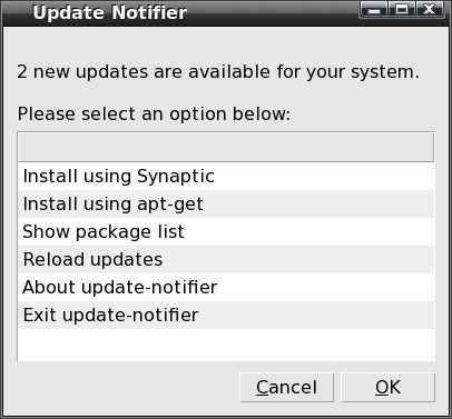 Update Notifier Options
