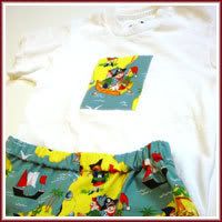 Retro Treasure Island T-Shirt and Shorts Set *Semi-Custom*