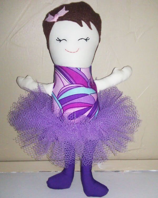 Purple Brunette Dancing Doll by Cassidy