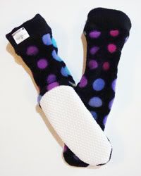 "Spring Dots" Polar Bear Socks - TESTER!