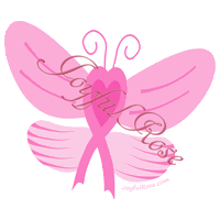 Help Find the Cure - *Pink Butterfly Ribbon*  Printable Image