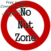 *No Nut Zone*  FREE Printable Image!