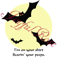 *Bats in Front of the Moon*  Printable Image - Customizable Text!