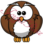 *Cartoon Owl*  Printable Image - Customizable Text!