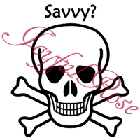 *Savvy? Pirate Skull*  Printable Image - Customizable Text!