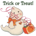 *Sweet Little Ghost*  Printable Image - Customizable Text!