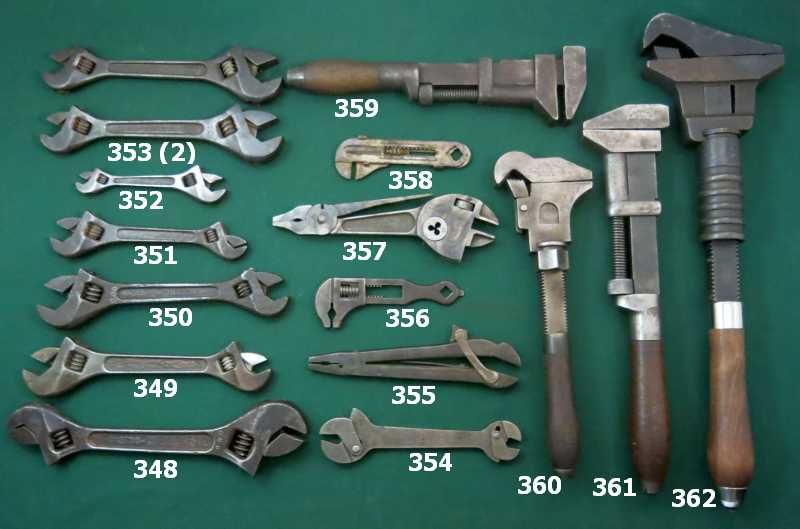 Spring 2013 Wrenching News Auction Rare Adjustable Wrenches