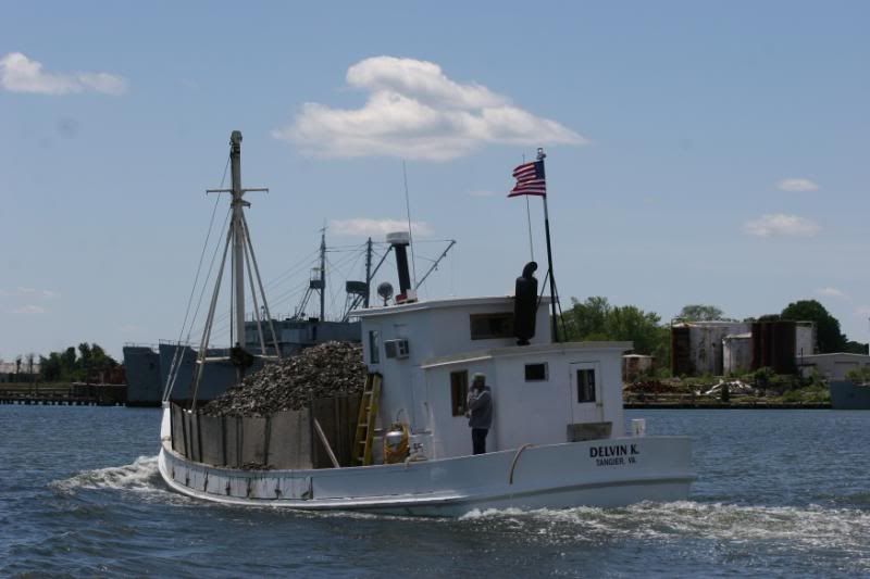 Sweet little skiff built by local builder, George Butler, in Reedville 