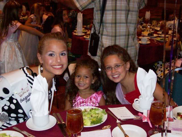 Syd and princesses at luncheon