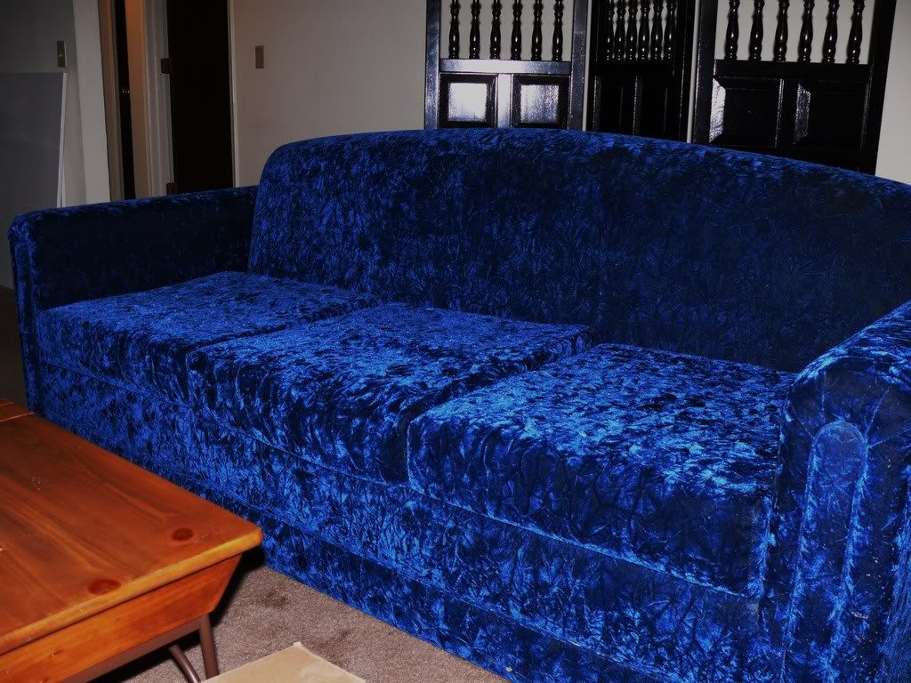 Crushed Velvet Couch