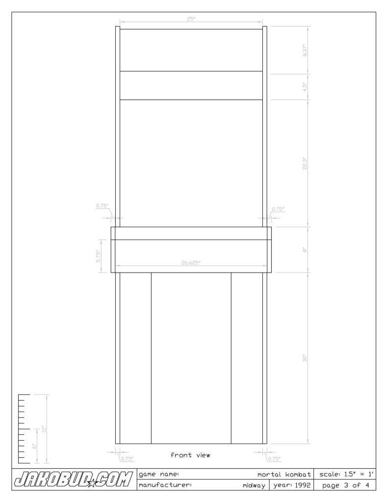 Mortal Kombat 2 3 Cabinet Specs Aussie Arcade