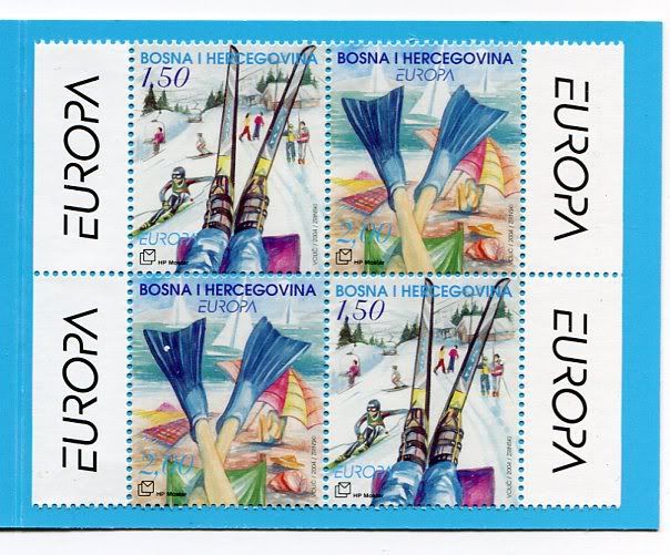 7472) BOSNIA CROATIA 2004 15v + booklet MNH**  