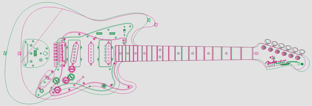 Чертежи fender jazzmaster