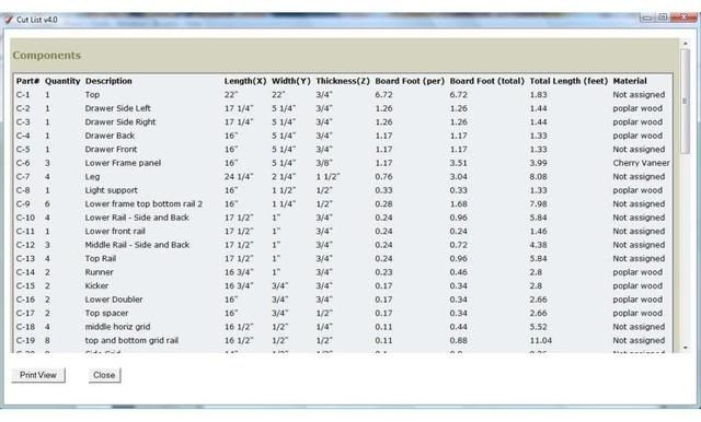 Cutlist and Layout from Sketchup - by daltxguy @ LumberJocks.com