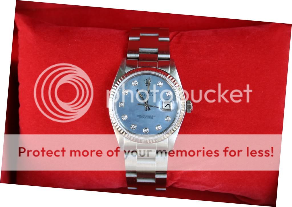 ROLEX DATEJUST MENS STAINLESS STEEL WATCH DIAMOND DIAL  