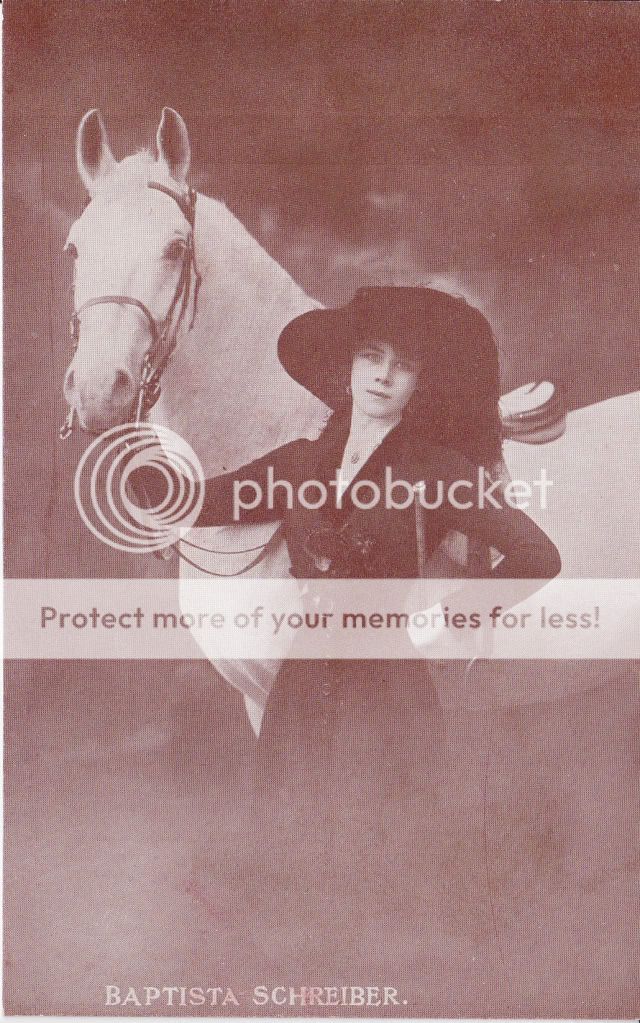 Baptista Schreiber Hagenbecks Circus Horse Postcard